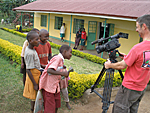 Ugandan kids are very curious!